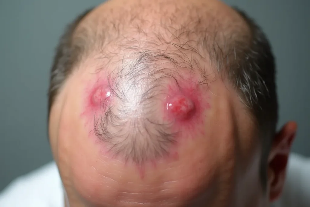 Głowa po przeszczepie włosów: Gojenie, objawy i zalecenia