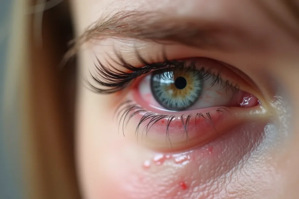 Podrażnienie oka po przedłużaniu rzęs – Przyczyny i sposoby łagodzenia Podrażnienie oka po przedłużaniu rzęs – Przyczyny i sposoby łagodzenia