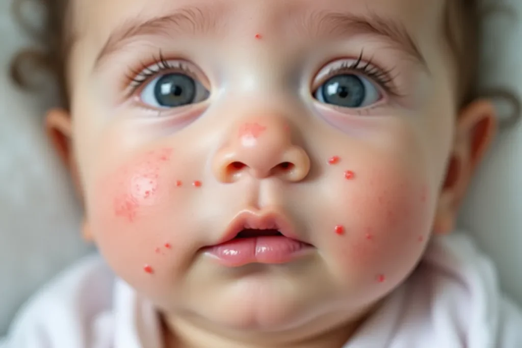 Trądzik niemowlęcy – Przyczyny, objawy i leczenie Trądzik niemowlęcy – Przyczyny, objawy i leczenie